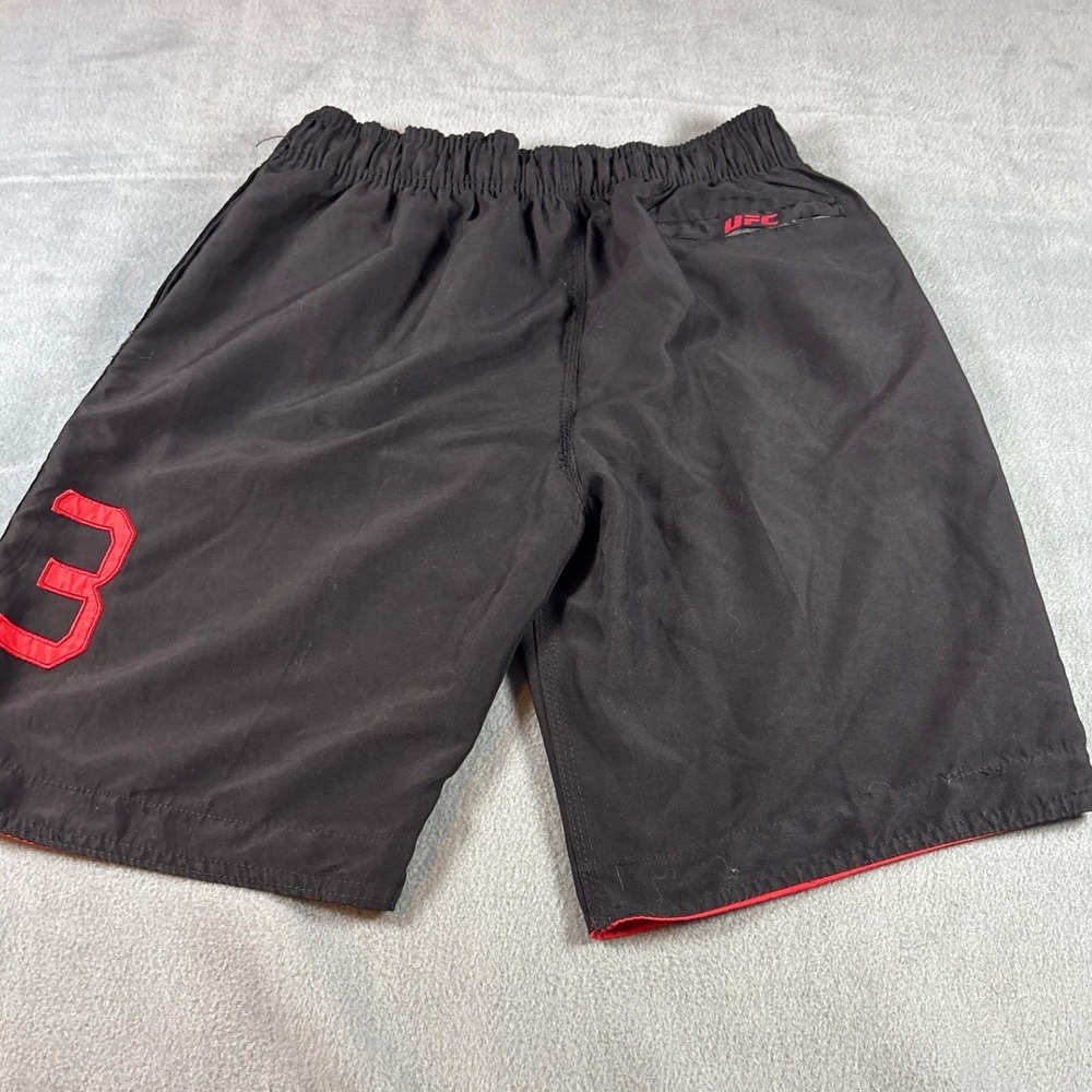 UFC Ultimate Fighting Championship‎ Mens Shorts Black Red Size M Athletic MMA